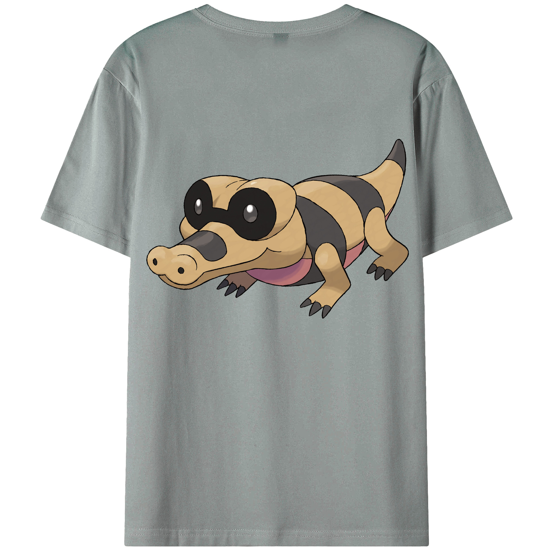 （画像用） ポケットモンスター Pokémon 綿100％ メンズ半袖Tシャツ（バックプリント） 通気性